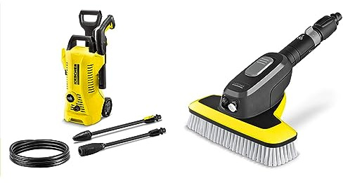 Bundle of Kärcher K 2 Power Control high-pressure washer: Intelligent app support - the practical solution for everyday dirt + Kärcher WB 7 Plus Wash Brush