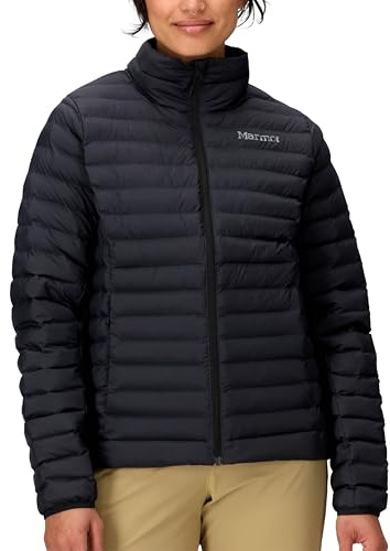 Marmot Donna WM's Echo Featherless Jacket, Giacca da Escursioni Isolata, Leggero Capotto Funzionale Idrorepellente, Parka Imbottita, Outdoor Antivento, Black, M