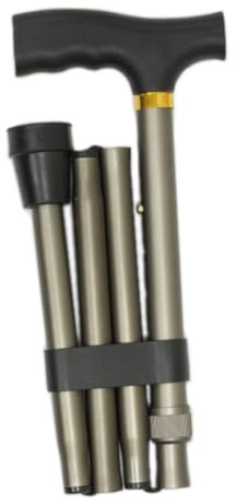 MAS QUE AYUDAS – Bastón para Mayores y Adultos Basic, Plegable y Portátil, Altura Ajustable 83-93 cm, Puño Resistente contra Golpes, Bastón para Caminar y Pasear, 320 g, Gris