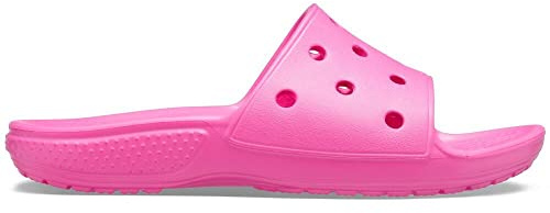 Crocs Classic Slide Kids, Sandali a Punta Aperta - Bambini, 38/39 EU, Rosa (Electric Pink)