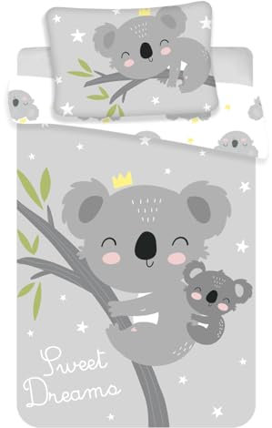 APTEX Baby Bettwäsche mit Koala 100x135 cm 100% Baumwolle