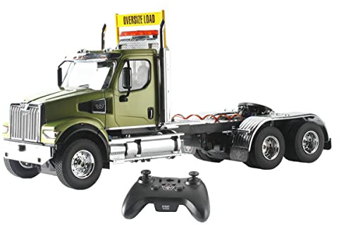 Diecast Masters RC Truck Western Star 49X SFFA Tandem Axle Heavy-Haul Tractor | Fully Functional Radio Control 1:16 Scale Model Remote 27009