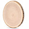 HERZONE 30~35cm Paulownia Holzscheiben Holzscheiben zum Basteln, Dicke ca.20mm Polierte Holzplatte Rund aus Natürlichem Paulownia-Holz (1pcs)