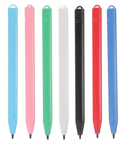 OSALADI Lot De 7 Stylets pour Tablette LCD 12 Pouces Multicolores Stylet pour Tablette D'Écriture Et Dessin Ardoise Numérique Remplacement Facile pour Enfants Et Adultes