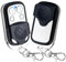 2 Pcs Universal Garage Door Remote 433 MHz Copy Automatic Gate Remote Control Electric Door Opener Wireless Cloning Key Fob with 4 Buttons for Car Garage Electric Gates