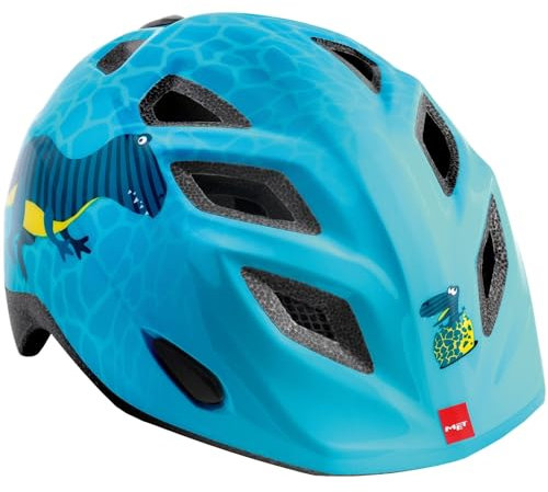 Met Elfen-Helm Blau Dinosaurier S (46-53) Fahrradhelm Unisex Kinder Erwachsene