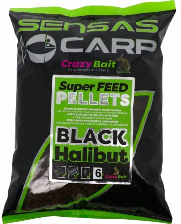Sensas Pellets Super Feed Pellets Black Halibut - D.2mm - 700g - 65081