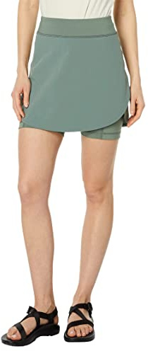 Fjallraven 84780-614 Abisko Midsummer Skort W Gonna Sportiva Donna Patina Green Taglia 40