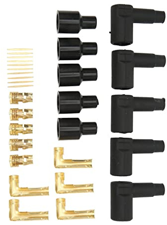 SPARK PLUG COIL WIRE BOOT RUBBER KIT FOR 6-10MM WIRES SUITABLE FOR CUSTOM SPARK PLUG WIRES