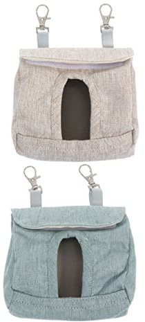ARTIBETTER Lot de 2 Paquet d'alimentation pour Lapins et Cobayes, Mangeoire Suspendue à Nourriture Lente en Tissu Résistant, Petite Taille, Utilisation Cage et Petits Animaux de Compagnie