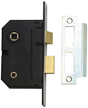 Yale Essentials Bathroom Privacy Lock, 2.5 inch/64mm Mortice Toilet/Restroom Door Sashlock with Easy Fitting Template and instructions. (Chrome)