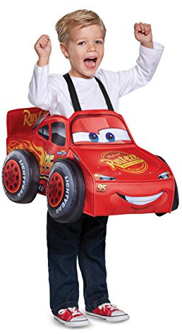 Disguise Cars Lightning McQueen Costume, Officially Licensed Cars 3D Toddler Dress Up Outfit, One Size