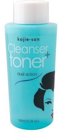 2x Kojie San Dual Action Cleanser Toner + 1 YouLookLight screen/ phone cleaning cloth by Kojie San