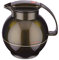 ROTPUNKT Isolierkanne 360 SISSY 1,0 l | Zweifunktions-Drehverschluss | BPA Frei- gesundes Trinken | Made in Germany | Warm + Kalthaltung | Glaseinsatz | black honey
