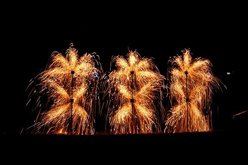 Silberfontäne m. roter Basis, müssen elektrisch gezündet Werden!