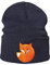 Baddery: Strickmütze - Fuchs - Unisex Outdoor Mütze für Herren und Damen - Fox Beanie (One Size - Navy Blau)
