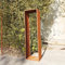 Zen Man Edelrost Kaminholzregal Garten Kaminholzunterstand Holzregal aus Metall Handarbeit 1.2mm (032000:35 * 50*H180cm)