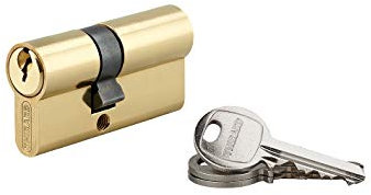 THIRARD - Cylindre à clé crantée 25 x 35 mm laitonné 3 clés