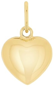 Amor Motivanhänger Damen Anhänger, 1,4 cm, Gold, Herz, Kommt in Schmuck Geschenk Box, 2020611