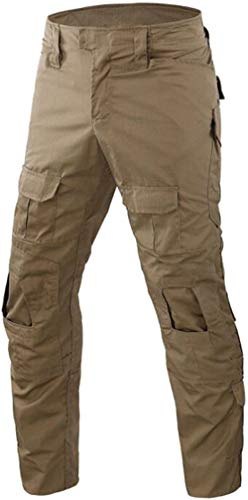 FENG Pantalones militares tácticos de camuflaje para hombre, pantalones de aventura, al aire libre, transpirables, impermeables, pantalones de caza