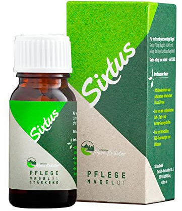 Sixtus Pflege Nagelöl - Zur Stärkung und Pflege der Nägel, für trockene Nagelhaut - 10 ml