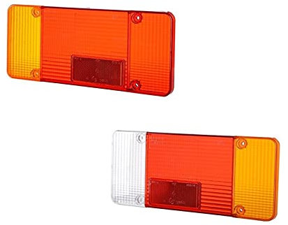 Lot de 2 lentilles en plastique gauche et droite pour feux arrière, châssis, plateforme, vans