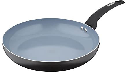 Tower T80353 Aluminium Cerasure 30cm Fry Pan with Non-Stick Coating, Suitable for all Hob Types, Graphite, Black