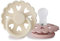 FRIGG Fairytale Schnuller 2 Packung | Silikon Schnuller | BPA-Frei | Hergestellt in Dänemark | Symmetrischer Sauger in Kirschform| (Cream/Blush, Größe 1 (0-6 Monate))