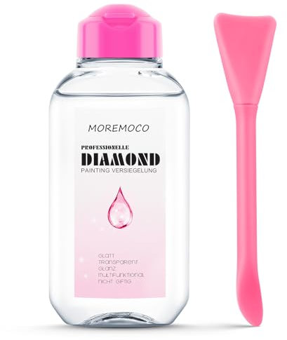 MOREMOCO Diamond Painting Versiegelung, Diamant Painting Zubehör, Diamond Painting Kleber für Strahlend Glitzernde Bilder Diamond Painting & Puzzle