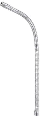 PATIKIL 19 Micrófono Cisne Cuello, 5/8-27 Rosca Metal Universal Manguera Flexible Brazo Cisne Cuello Tubo Extensión para Multifunción Bricolaje, Plateado Tono
