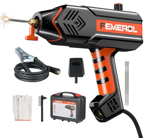 FEMEROL - 110V Welding Machine, Handheld Welder, 120A Portable Welder, Handheld Welder Machine, IGBT Inverter, Digital Display with Welding Tool Set and Box