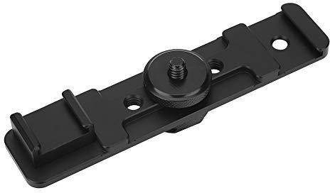 Staffa Per Flash Per Fotocamera, Staffa Per Flash Lunga Per Supporto Per Doppia Fotocamera Barra di Estensione Per Fotocamera Accessorio Per Fotografia con Supporto Per Slitta Calda Per Microfono a Lu