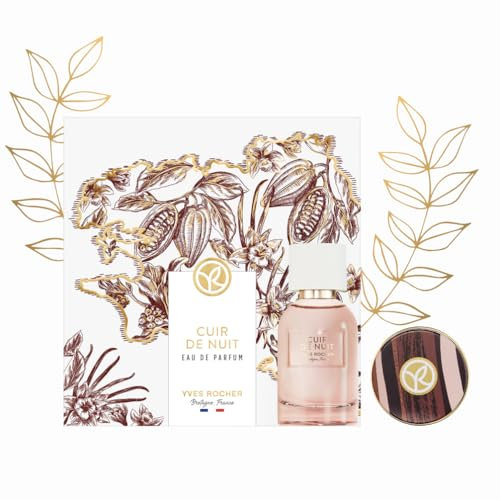 Yves Rocher Cuir de Nuit – PLEINES NATURES – Geschenkset Parfum – Mitreißendes Hell-Dunkel und berauschende Euphorie – Parfum 30 ml & Festes Duft