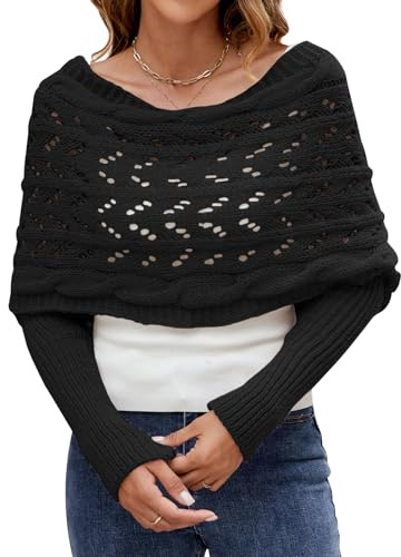 Wantonfy Sciarpa Invernale Donna Pashmina Donna Ragazze Moda Autunno Inverno Caldo Sciarpa a Maniche lunghe