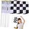 30 Stück Flagge Rennwagen, 21x14cm Karierte Flagge, Schwarz-Weiß Racing Flagge, Rennflagge Handheld Flagge Für Sportveranstaltungen Rennen Thema Geburtstag Party Dekoration