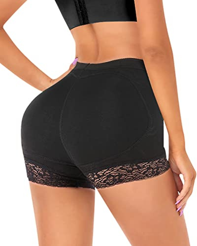 DODOING Women Butt Lifter Shapewear Padded Lace Panties Hip Enhancer Body Shaper Tummy Control Knickers Boyshort Underwear