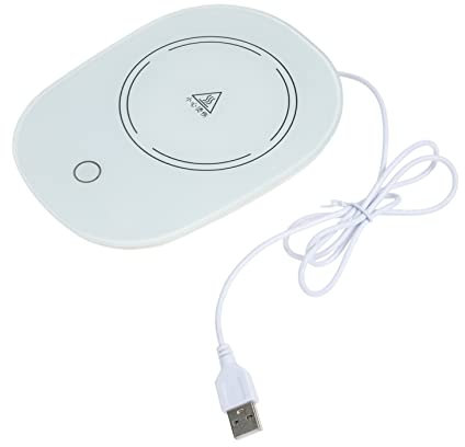 Ciieeo Electric Thermostat Cup Warmer Mug Warmer Coaster for Milk Water Portable Mug Heater