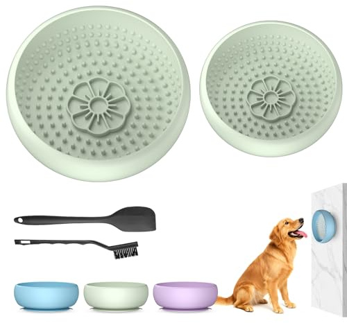 Pawinner 2-in-1 Schlecknapf Hund & Antischlingnapf Hunde Set, Leckmatte