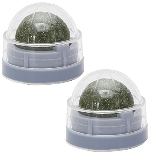 GRIRIW 2piezas Bolas de Hierba Gatera para Gatos Balones de Actinidia Polygama Natural Snacks para Mascotas Golosinas para Gatos Sabor Hierba Gatera Pack