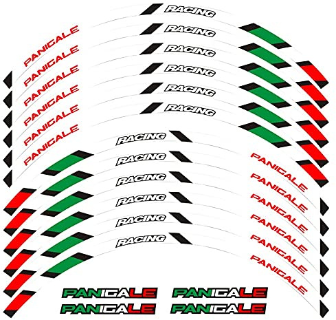 Motorcykelhjuldekaler För D&uc&ati PANIGALE 959 1199 V4 1299 899 | Förstärker det sportiga utseendet, förbättrar sikten i mörker och ger en touch av stil.(Multi-colored 10)