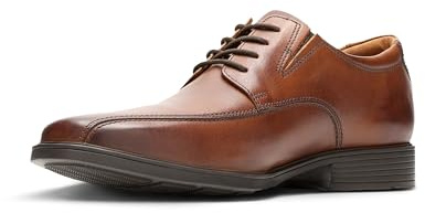 Clarks Tilden Walk Mens Dark Tan Lea, 8.5