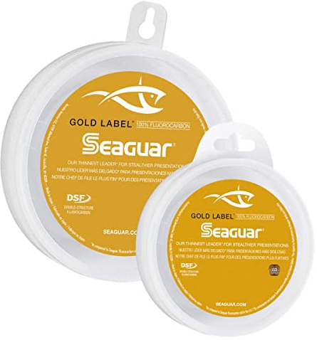 Seaguar Gold Label 100% Fluorocarbon Fishing Line leader, 40lbs, 25yds - 40GL25