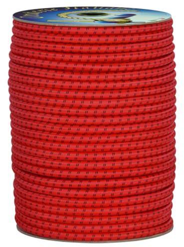 Corderie Italiane 006070764 Treccia elastica rossa 10 mm - 5 mt