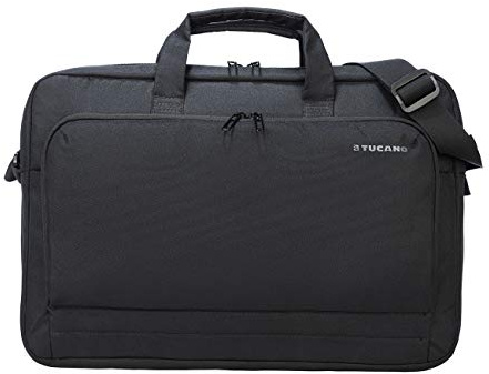 Tucano Star – laptopväska 17 tum kompatibel med MacBook Pro 16 tum, med axelrem, bagagefäste, för arbete, kontor, universitet, resor