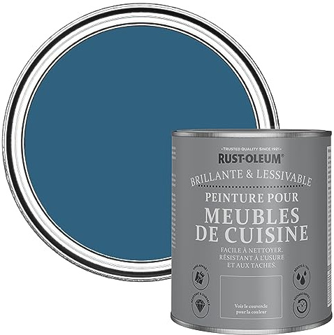 Rust-Oleum Blue Kitchen Cupboard Paint in Gloss Finish - Cobalt 750ml