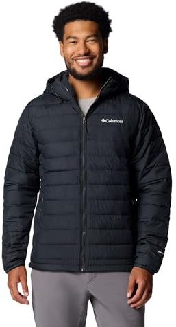 Columbia Homme Powder Lite 2 Hooded Jacket Doudoune À Capuche, Noir, L EU