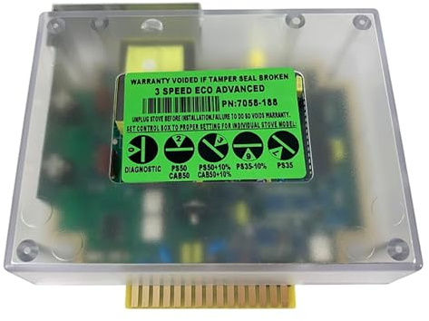 Heatilator Eco-Choice SRV7058-188 3 Speed Control Board for Eco Choice Pellet Stove Models CAB50, PS35, PS50 SRV7058-172