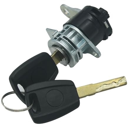 Arotzelox Türschloss für Boxer Ducato Jumper Doblo 4162.SK Zylinderschloss Heckklappe mit 2 Schlüsseln 4262SK