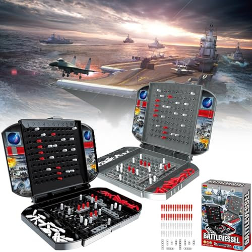 Schiffe Versenken Spiel, Geschenke für Kinder, Ostergeschenke Kinder, Schiffe Versenken Brettspiel, Strategie Brettspiel Seeschlacht Spielzeug für Early Learning Education Spielzeug Geschenk