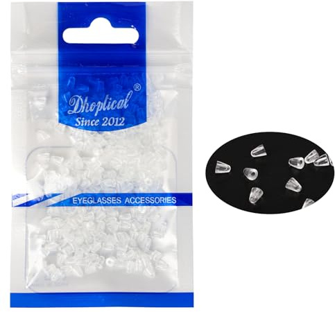 200 Piece Rimless Glasses Cap PVC Eyeglasses Accessories for Frameless Glass Nut Cap Eyewear Shop and Manufacture Use by Dhoptical